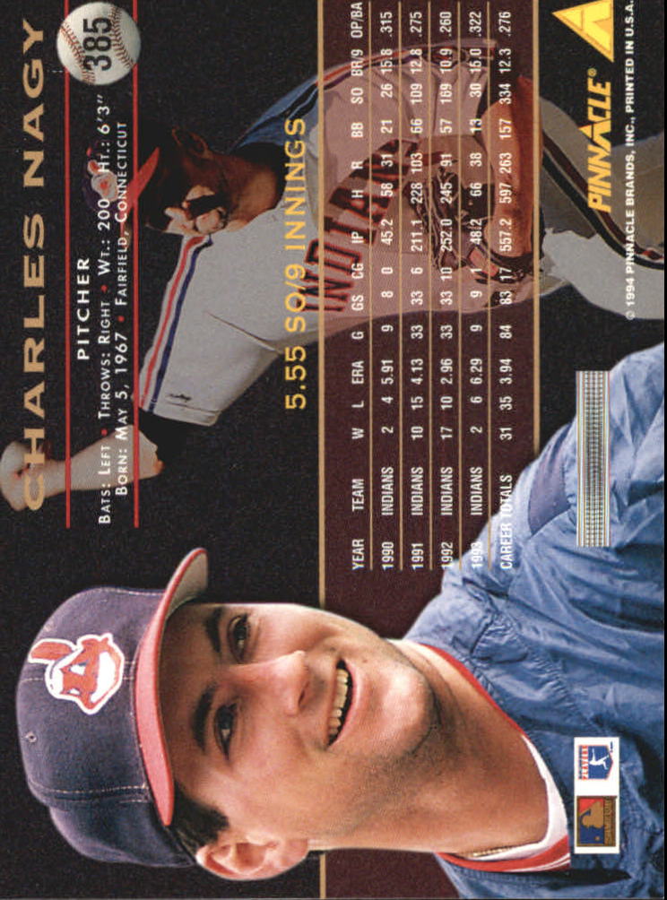 1994 Pinnacle Baseball Card Pick 251-500 - Picture 270 of 498
