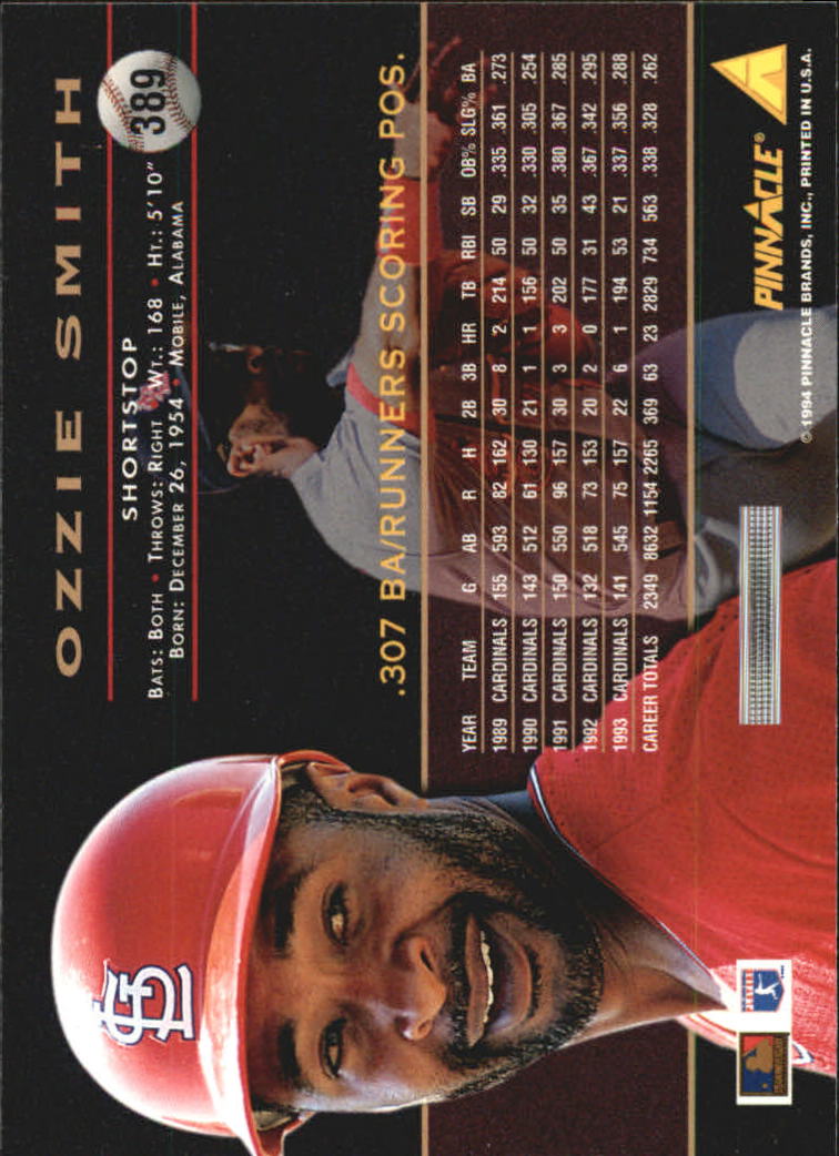 1994 Pinnacle Baseball Card Pick 251-500 - Picture 278 of 498