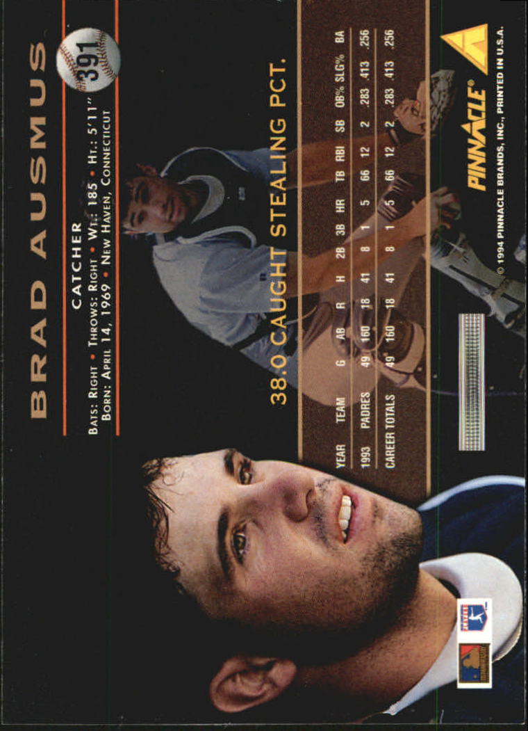 1994 Pinnacle Baseball Card Pick 251-500 - Picture 282 of 498