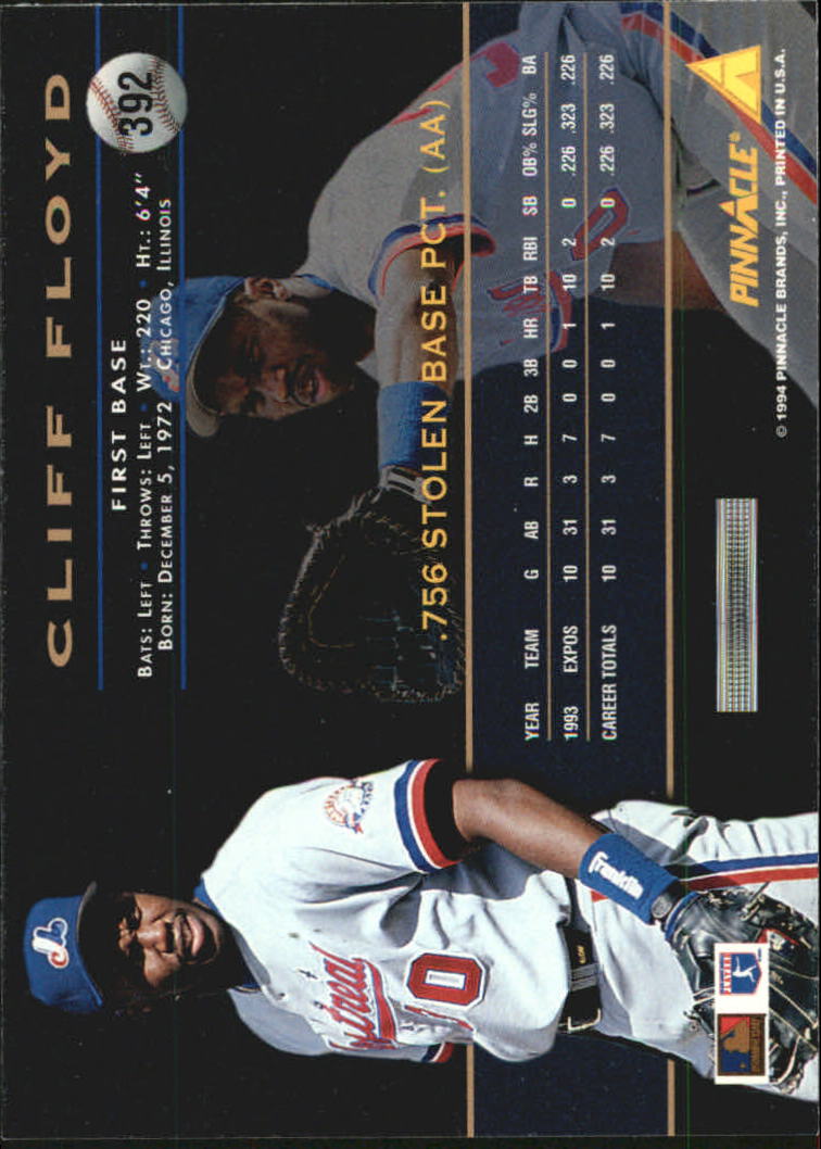 1994 Pinnacle Baseball Card Pick 251-500 - Picture 284 of 498