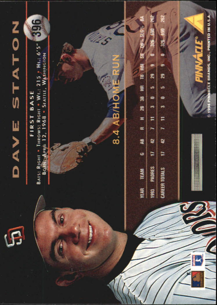 1994 Pinnacle Baseball Card Pick 251-500 - Picture 292 of 498