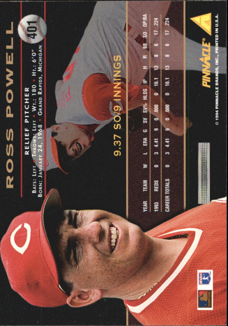 1994 Pinnacle Baseball Card Pick 251-500 - Picture 302 of 498