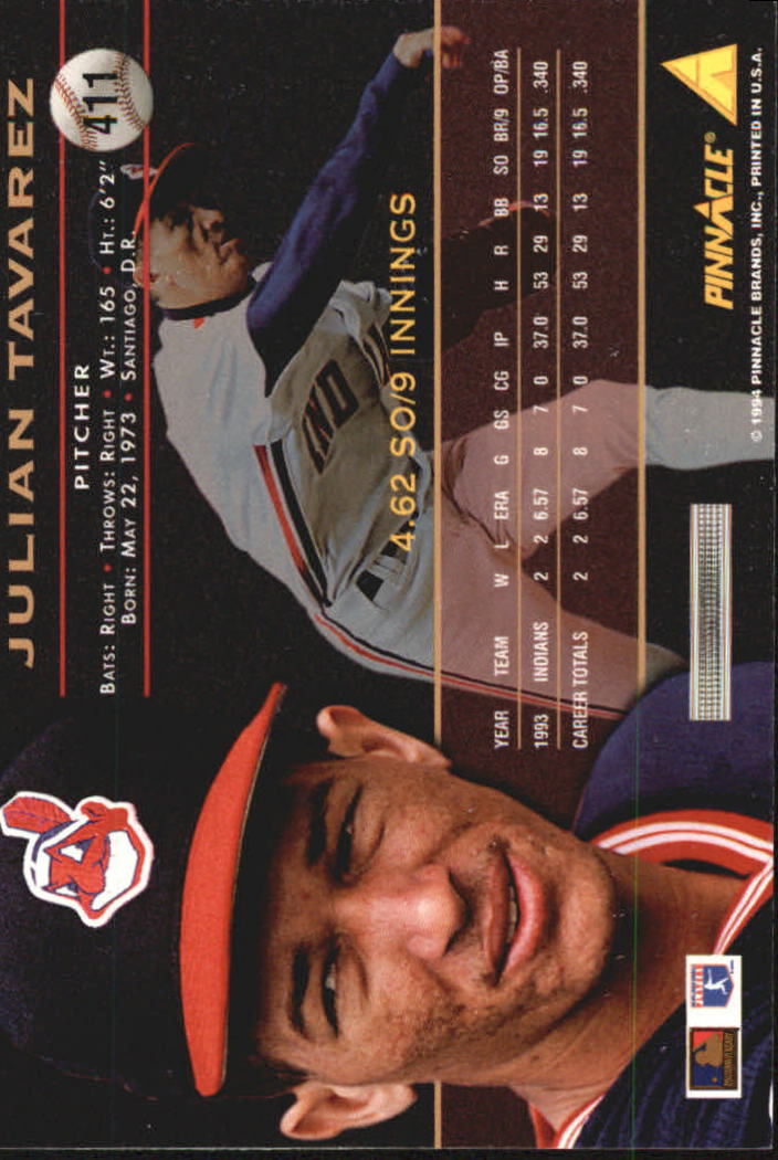 1994 Pinnacle Baseball Card Pick 251-500 - Picture 322 of 498