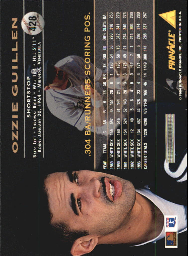 1994 Pinnacle Baseball Card Pick 251-500 - Picture 356 of 498