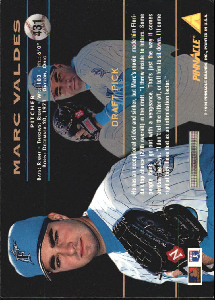 1994 Pinnacle Baseball Card Pick 251-500 - Picture 362 of 498