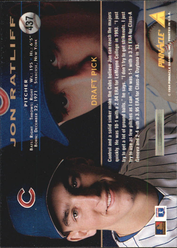 1994 Pinnacle Baseball Card Pick 251-500 - Picture 372 of 498