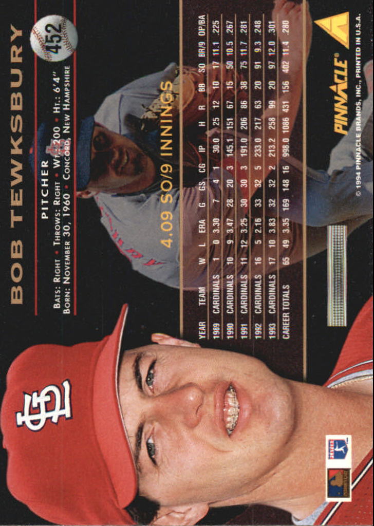 1994 Pinnacle Baseball Card Pick 251-500 - Picture 402 of 498