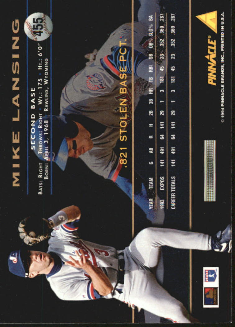 1994 Pinnacle Baseball Card Pick 251-500 - Picture 408 of 498