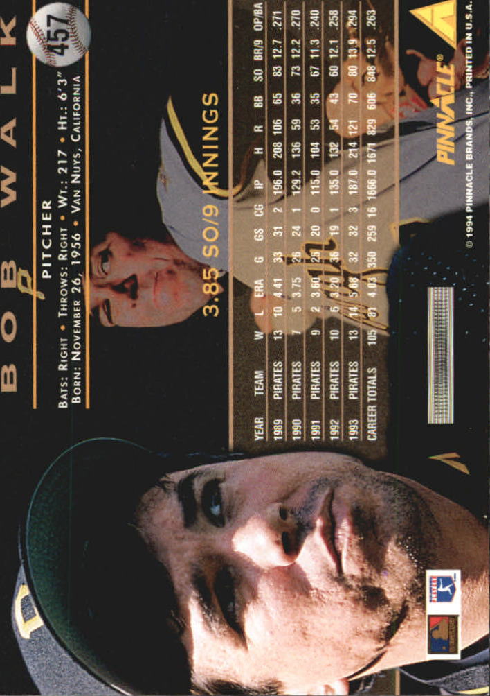 1994 Pinnacle Baseball Card Pick 251-500 - Picture 412 of 498