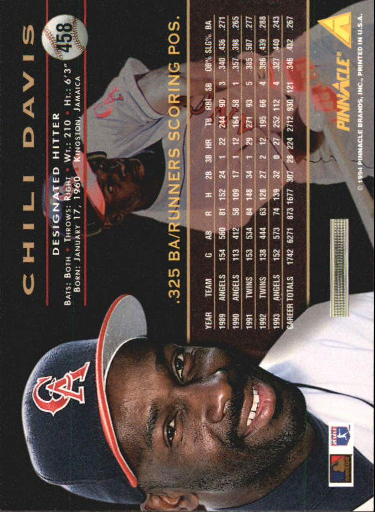 1994 Pinnacle Baseball Card Pick 251-500 - Picture 414 of 498