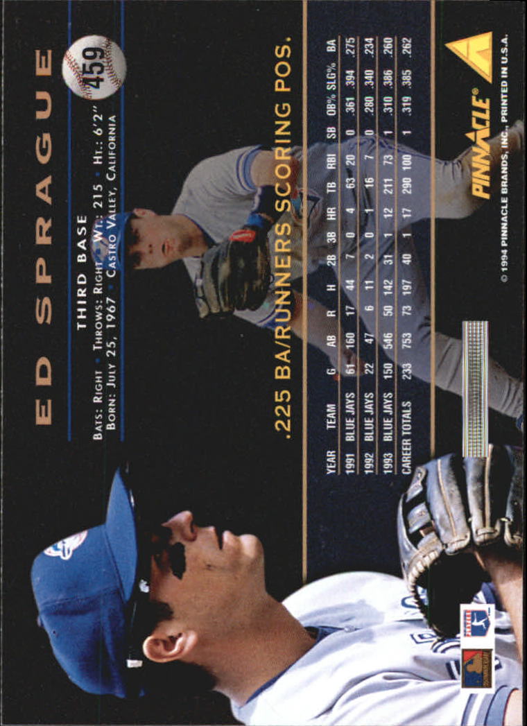 1994 Pinnacle Baseball Card Pick 251-500 - Picture 416 of 498