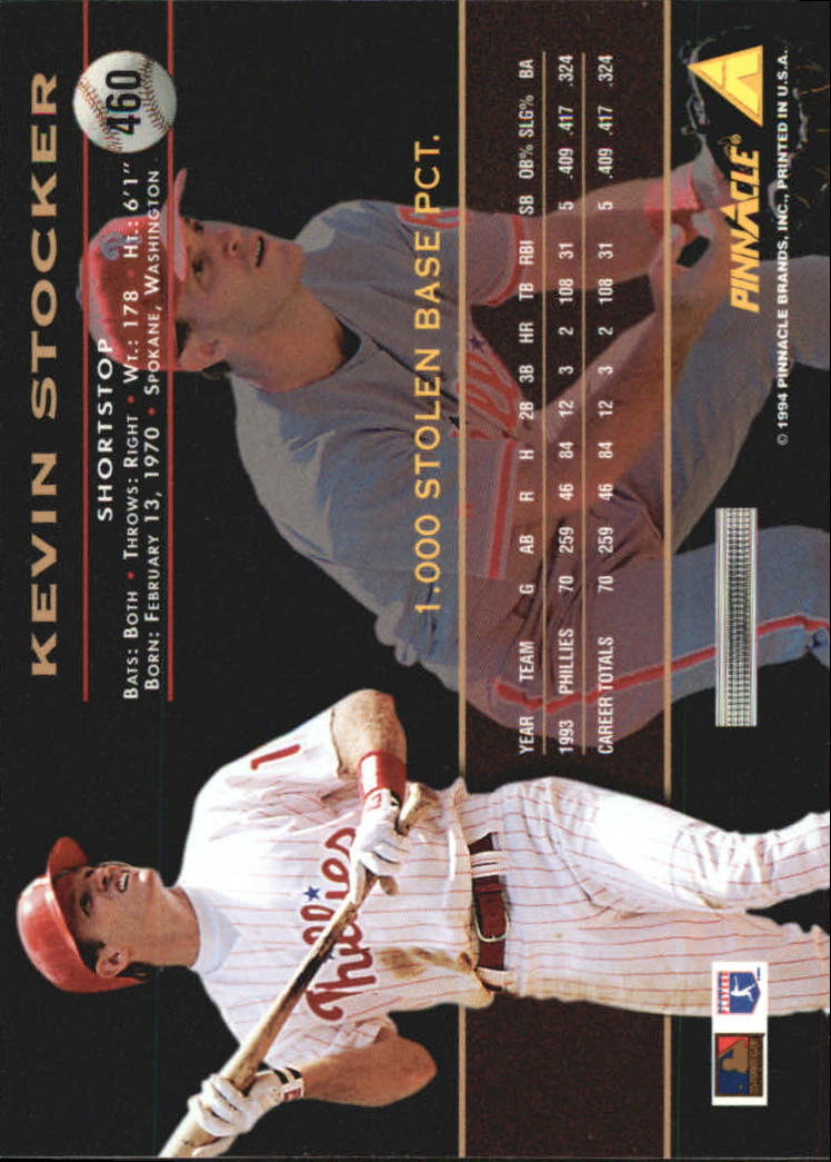 1994 Pinnacle Baseball Card Pick 251-500 - Picture 418 of 498