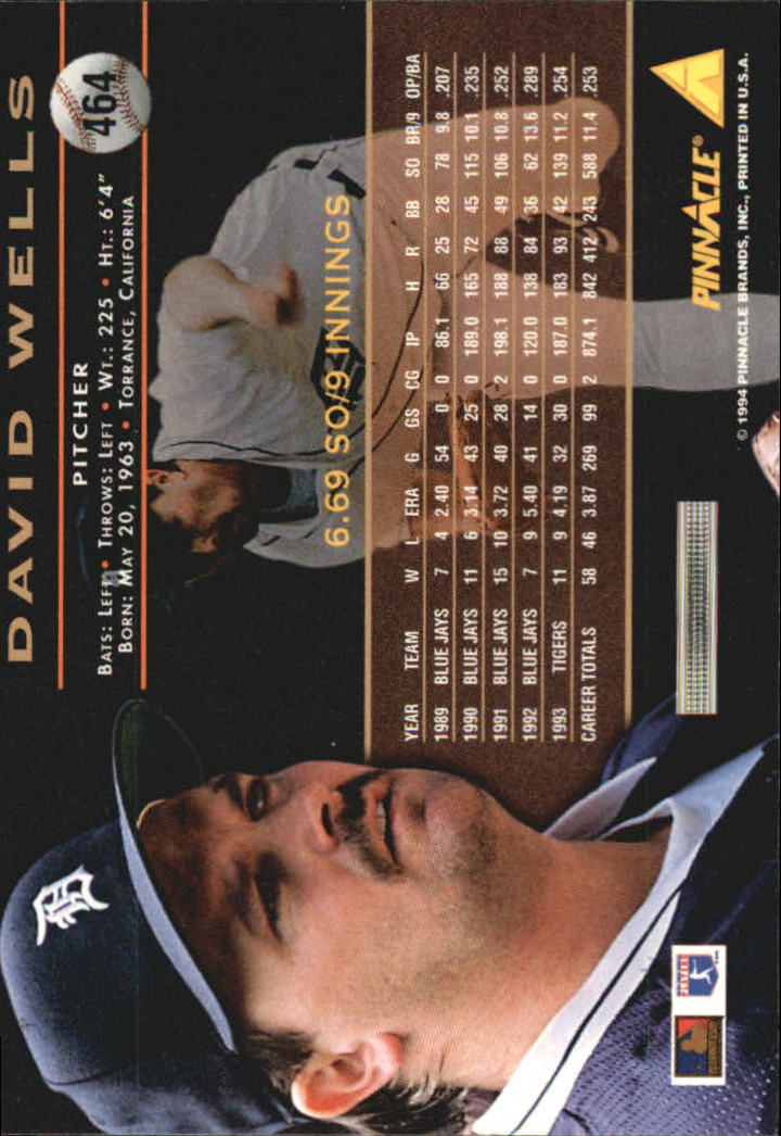 1994 Pinnacle Baseball Card Pick 251-500 - Picture 426 of 498