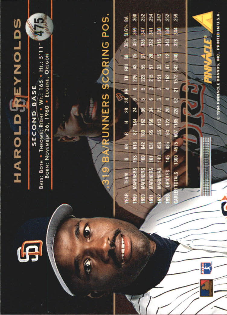 1994 Pinnacle Baseball Card Pick 251-500 - Picture 448 of 498