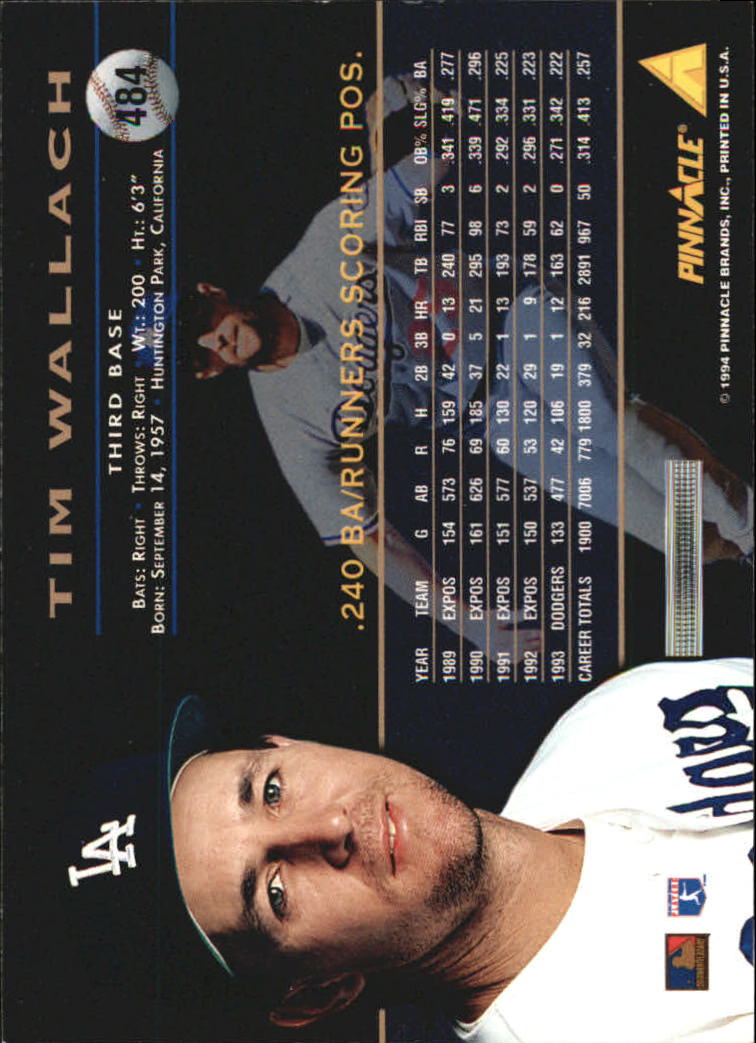 1994 Pinnacle Baseball Card Pick 251-500 - Picture 466 of 498