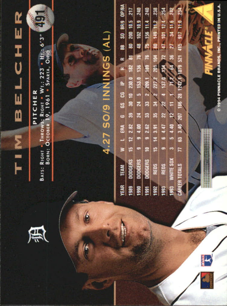 1994 Pinnacle Baseball Card Pick 251-500 - Picture 480 of 498