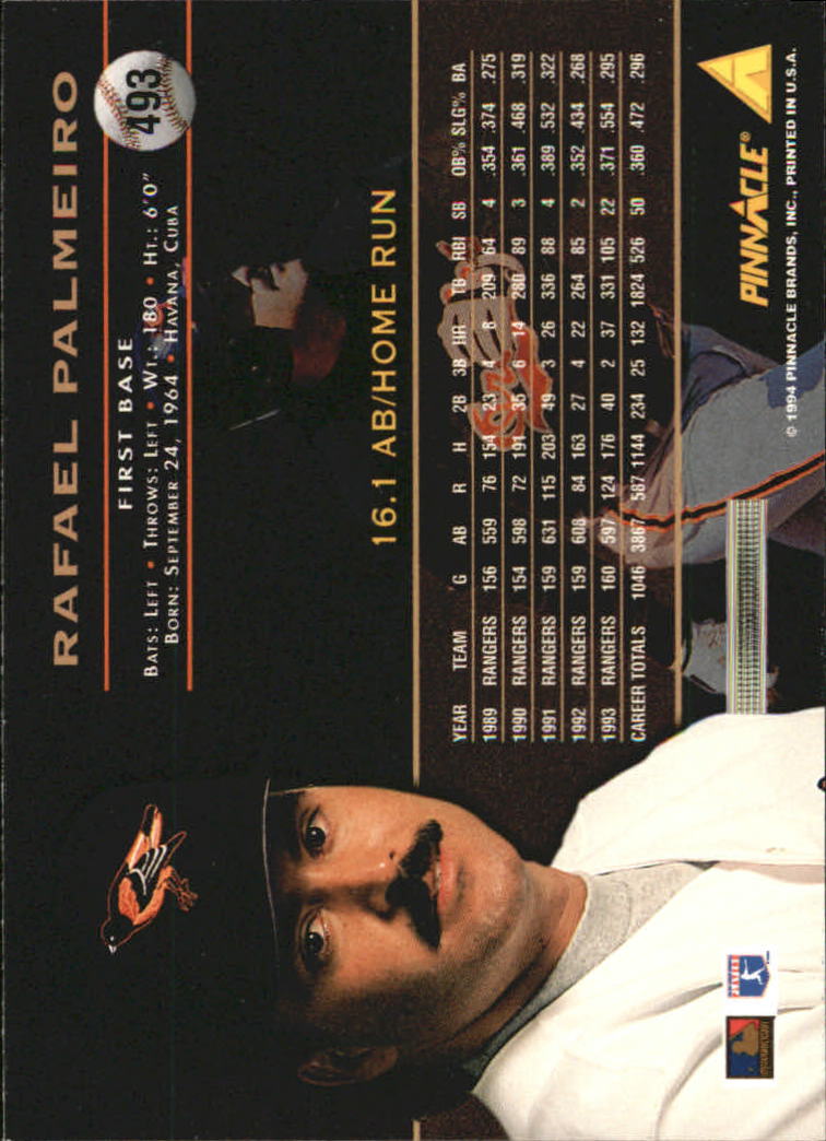 1994 Pinnacle Baseball Card Pick 251-500 - Picture 484 of 498