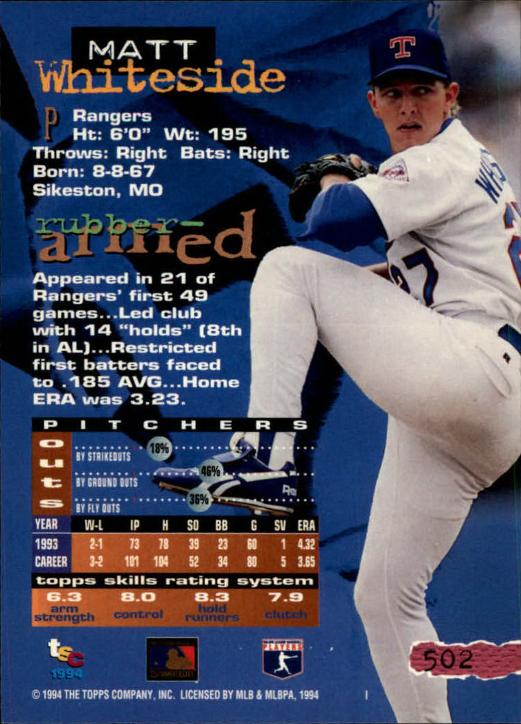 1994 Stadium Club Baseball Part 3 Main Set Card #501-720 - Picture 5 of 429
