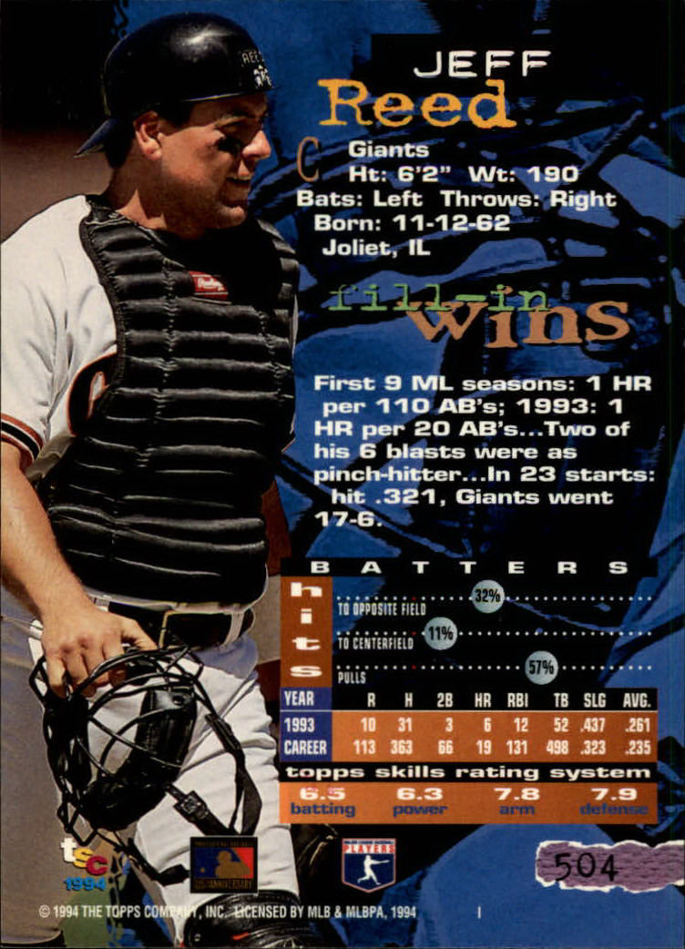 1994 Stadium Club Baseball Part 3 Main Set Card #501-720 - Picture 9 of 429