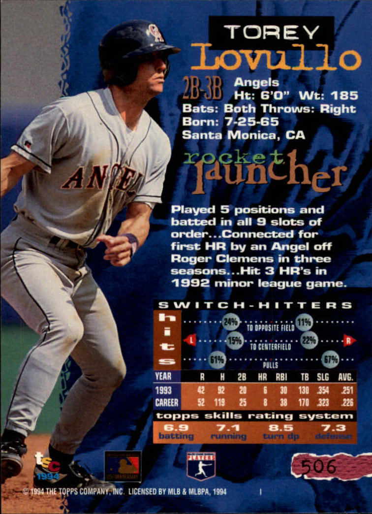1994 Stadium Club Baseball Part 3 Main Set Card #501-720 - Picture 13 of 429