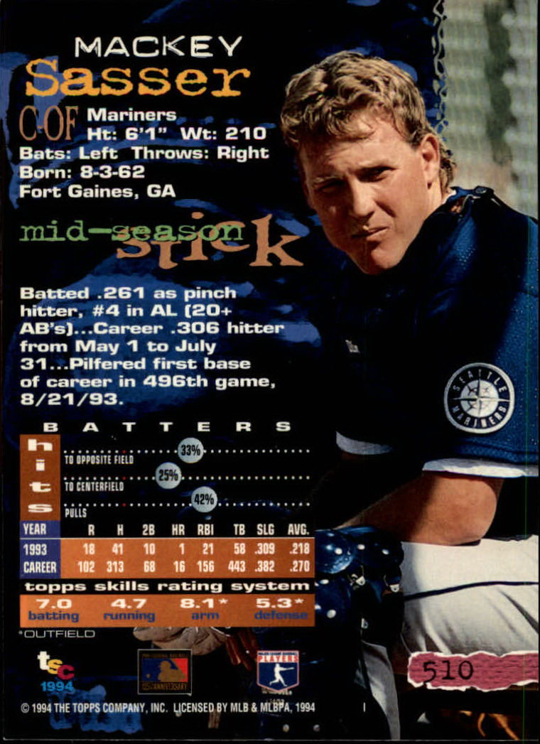 1994 Stadium Club Baseball Part 3 Main Set Card #501-720 - Picture 21 of 429