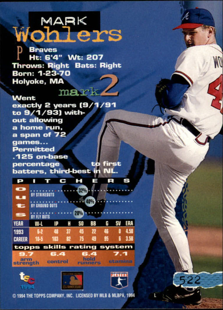 1994 Stadium Club Baseball Part 3 Main Set Card #501-720 - Picture 41 of 429
