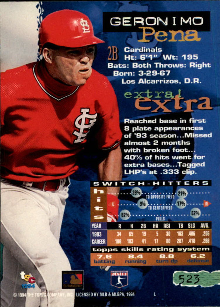1994 Stadium Club Baseball Part 3 Main Set Card #501-720 - Picture 43 of 429