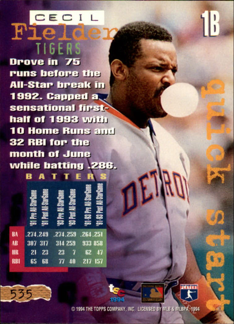 1994 Stadium Club Baseball Part 3 Main Set Card #501-720 - Picture 65 of 429