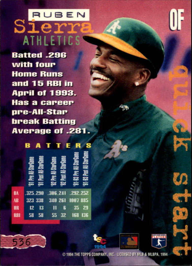 1994 Stadium Club Baseball Part 3 Main Set Card #501-720 - Picture 67 of 429