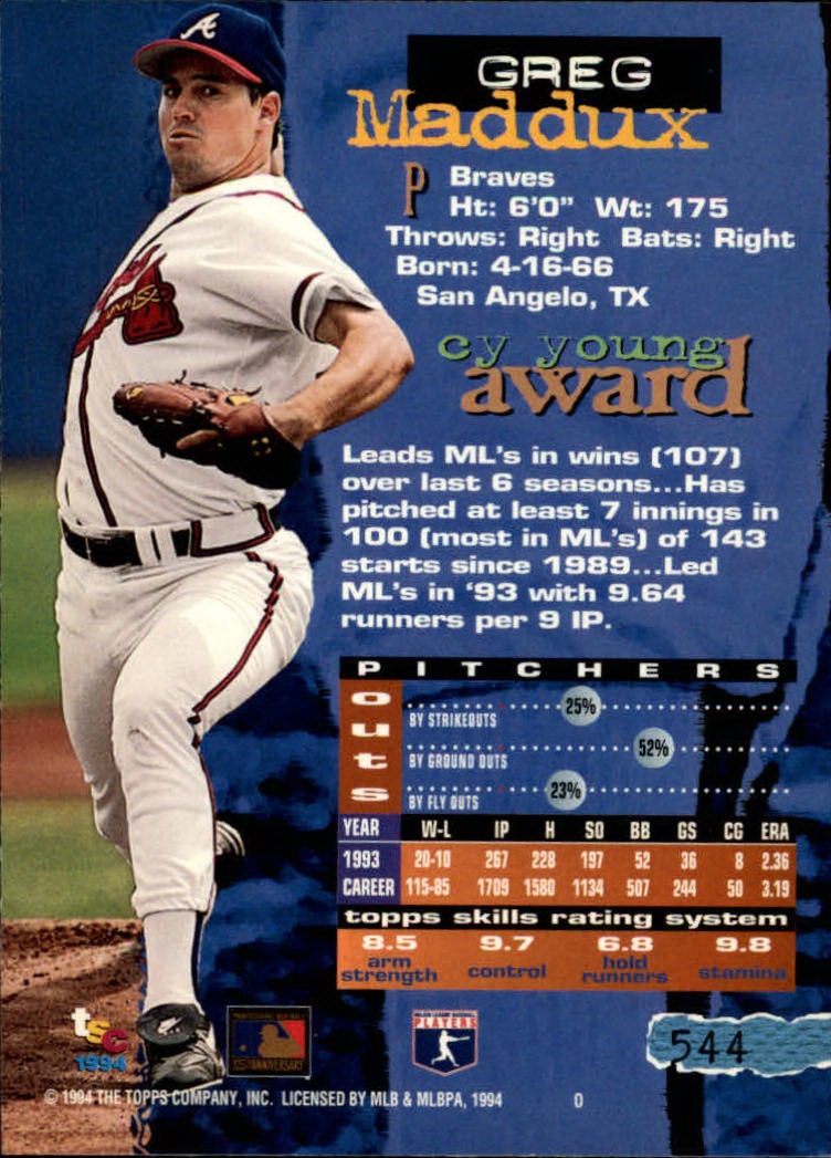 1994 Stadium Club Baseball Part 3 Main Set Card #501-720 - Picture 79 of 429