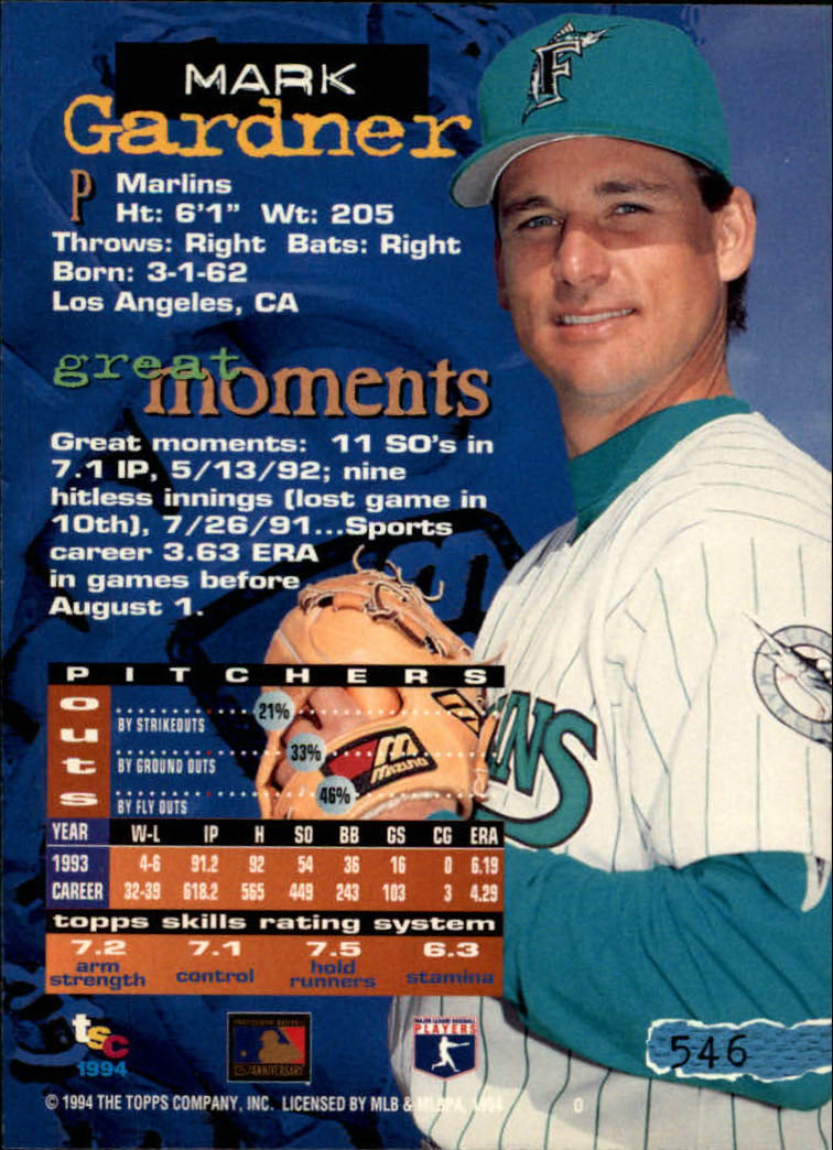 1994 Stadium Club Baseball Part 3 Main Set Card #501-720 - Picture 83 of 429