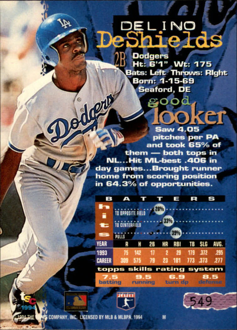 1994 Stadium Club Baseball Part 3 Main Set Card #501-720 - Picture 89 of 429
