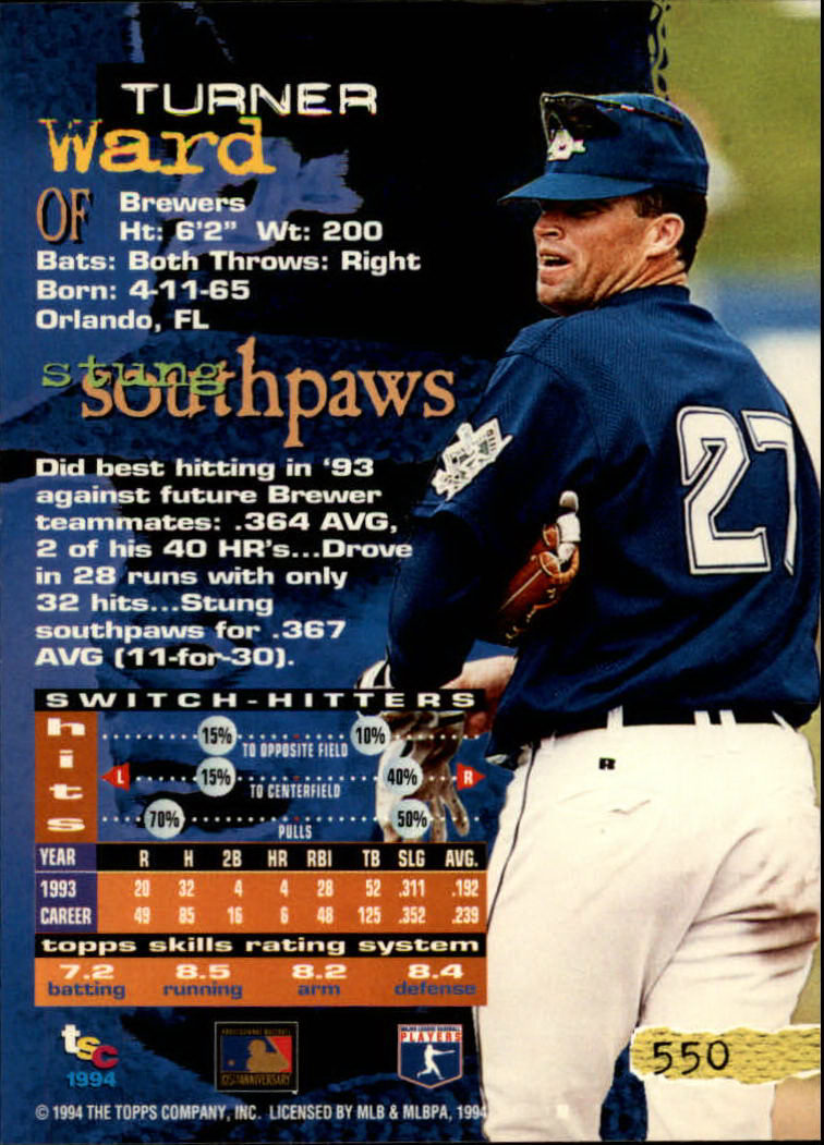 1994 Stadium Club Baseball Part 3 Main Set Card #501-720 - Picture 91 of 429
