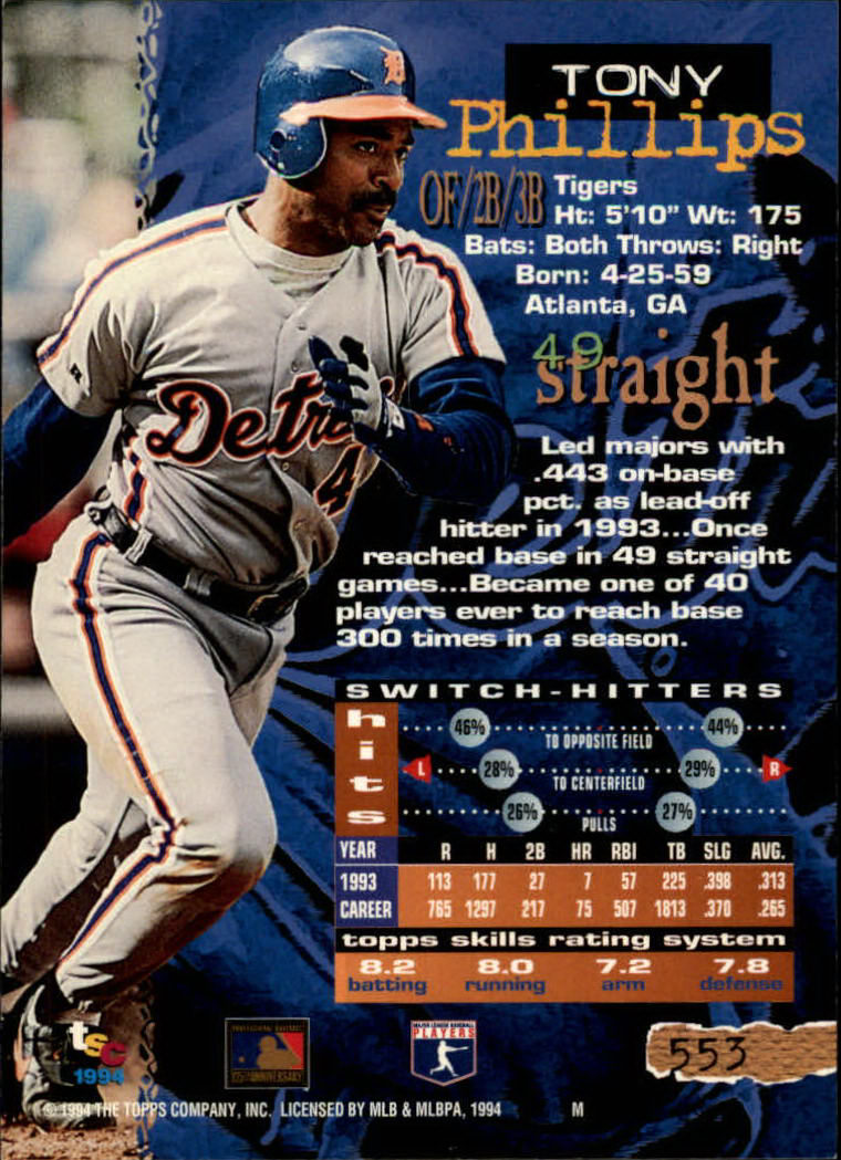 1994 Stadium Club Baseball Part 3 Main Set Card #501-720 - Picture 97 of 429