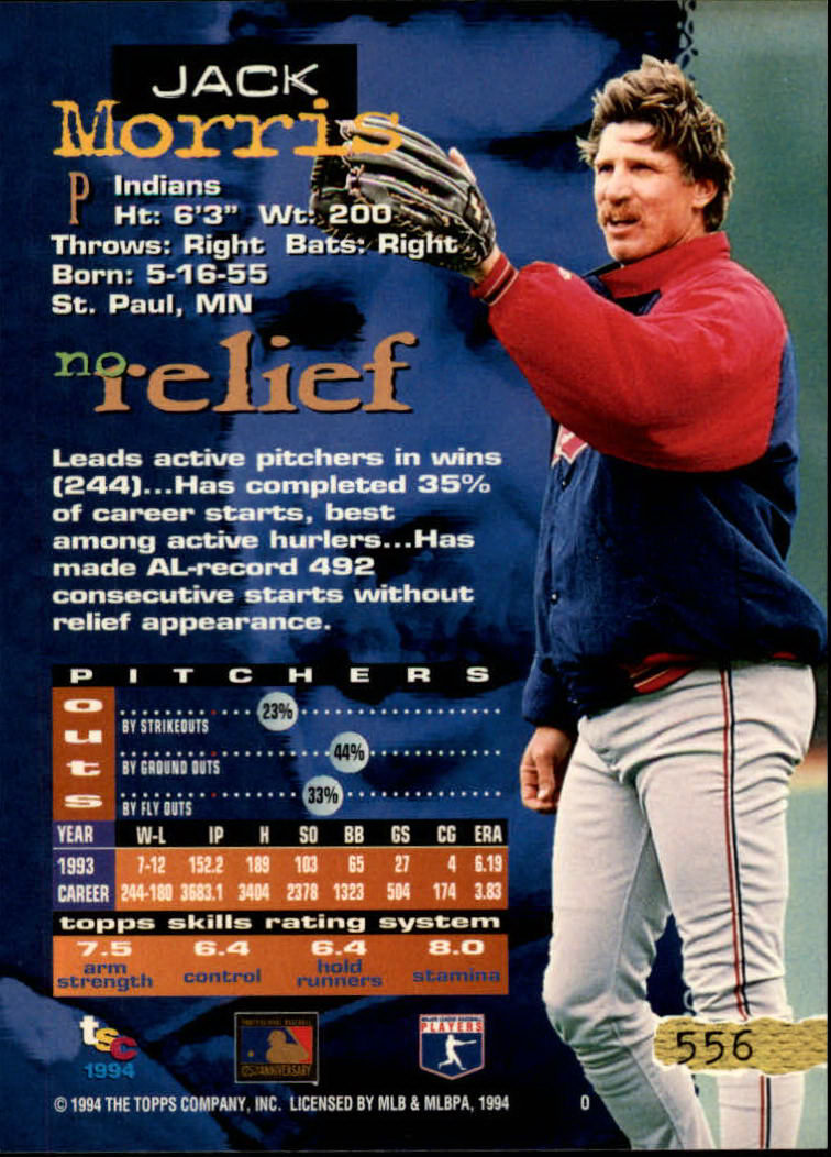 1994 Stadium Club Baseball Part 3 Main Set Card #501-720 - Picture 103 of 429
