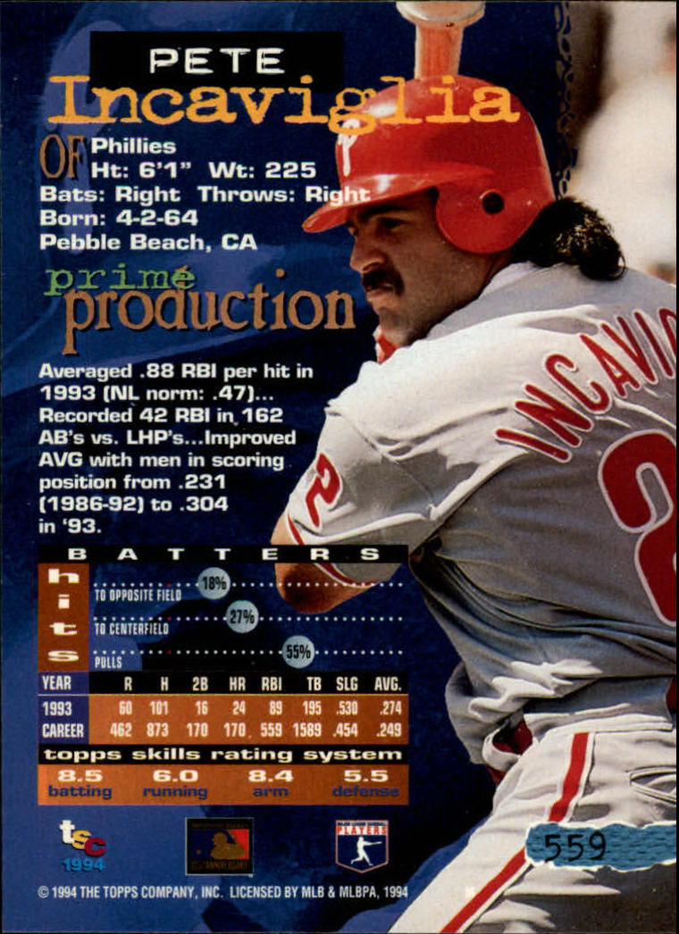 1994 Stadium Club Baseball Part 3 Main Set Card #501-720 - Picture 107 of 429