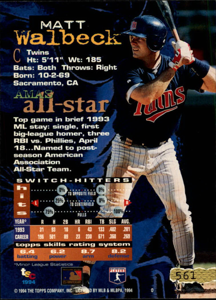 1994 Stadium Club Baseball Part 3 Main Set Card #501-720 - Picture 111 of 429