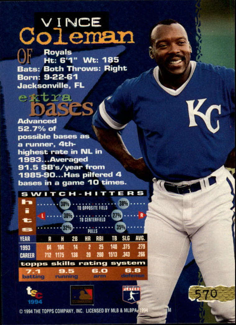 1994 Stadium Club Baseball Part 3 Main Set Card #501-720 - Picture 129 of 429