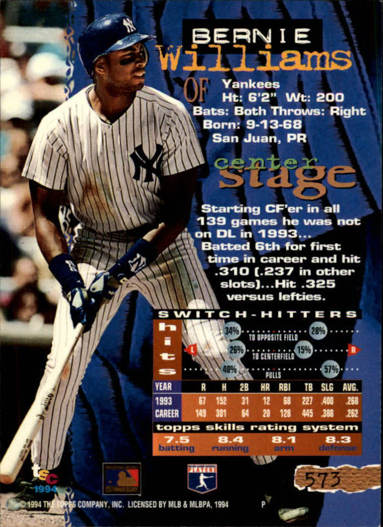 1994 Stadium Club Baseball Part 3 Main Set Card #501-720 - Picture 135 of 429