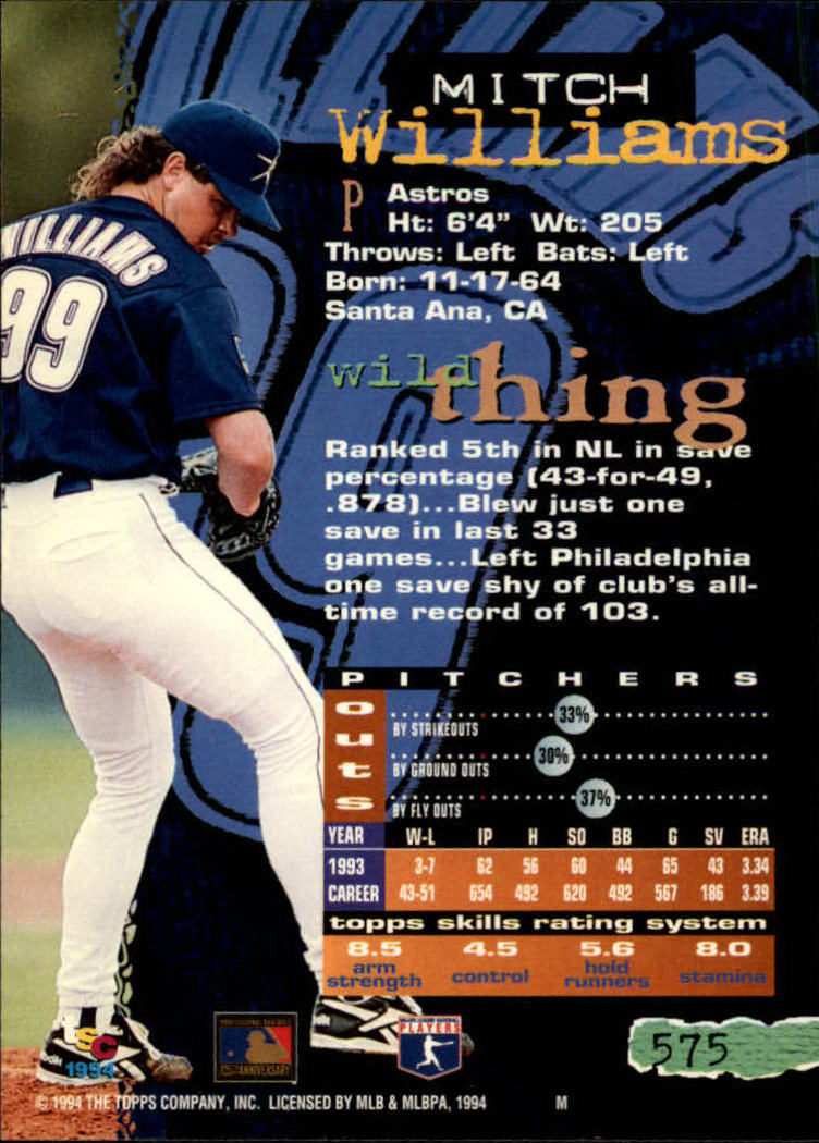 1994 Stadium Club Baseball Part 3 Main Set Card #501-720 - Picture 139 of 429