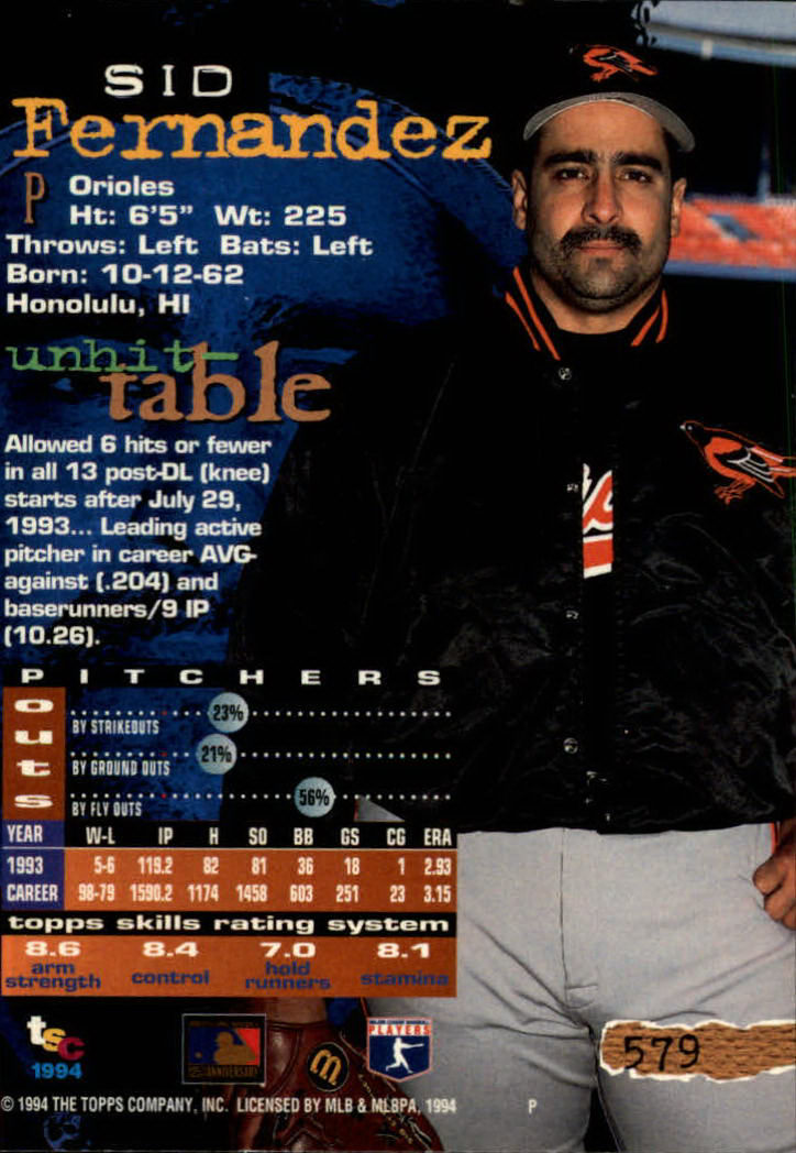 1994 Stadium Club Baseball Part 3 Main Set Card #501-720 - Picture 147 of 429