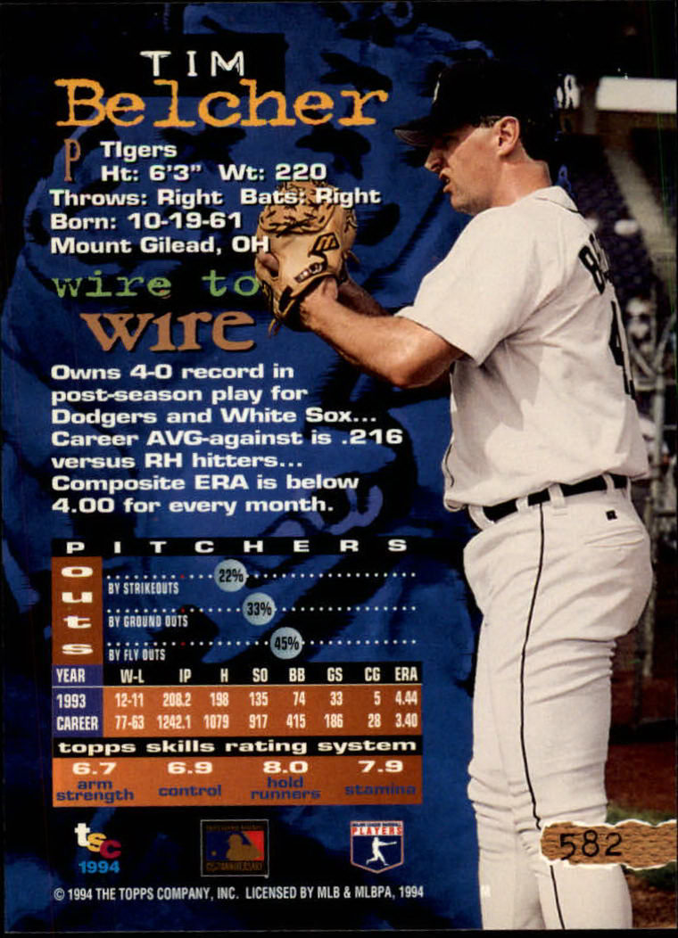 1994 Stadium Club Baseball Part 3 Main Set Card #501-720 - Picture 153 of 429