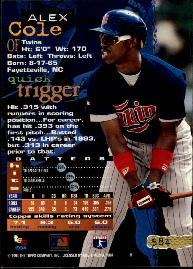 1994 Stadium Club Baseball Part 3 Main Set Card #501-720 - Picture 157 of 429