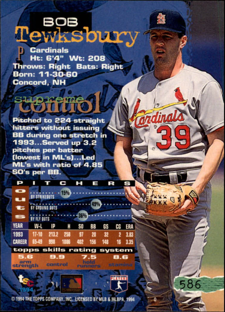 1994 Stadium Club Baseball Part 3 Main Set Card #501-720 - Picture 161 of 429