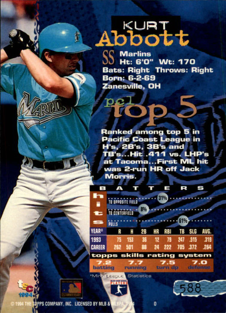1994 Stadium Club Baseball Part 3 Main Set Card #501-720 - Picture 165 of 429