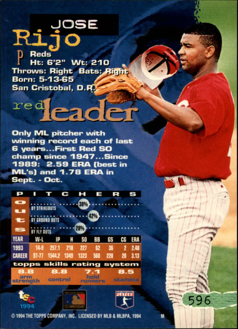 1994 Stadium Club Baseball Part 3 Main Set Card #501-720 - Picture 181 of 429