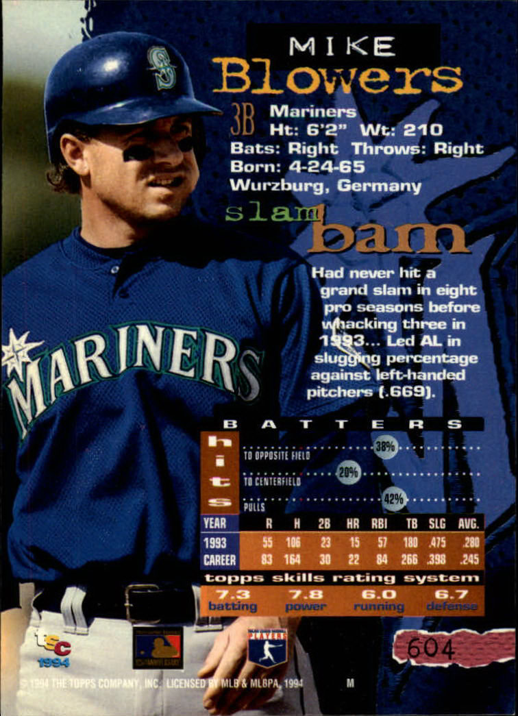 1994 Stadium Club Baseball Part 3 Main Set Card #501-720 - Picture 197 of 429