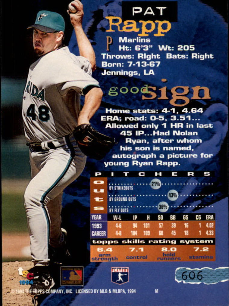 1994 Stadium Club Baseball Part 3 Main Set Card #501-720 - Picture 201 of 429