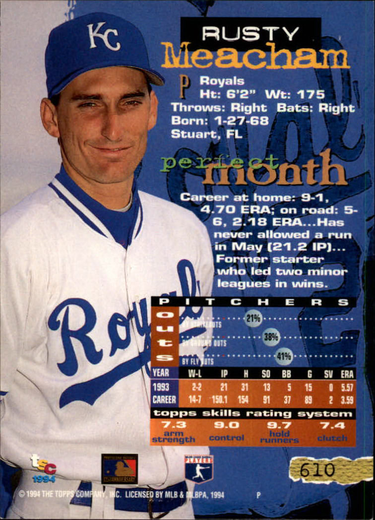 1994 Stadium Club Baseball Part 3 Main Set Card #501-720 - Picture 209 of 429
