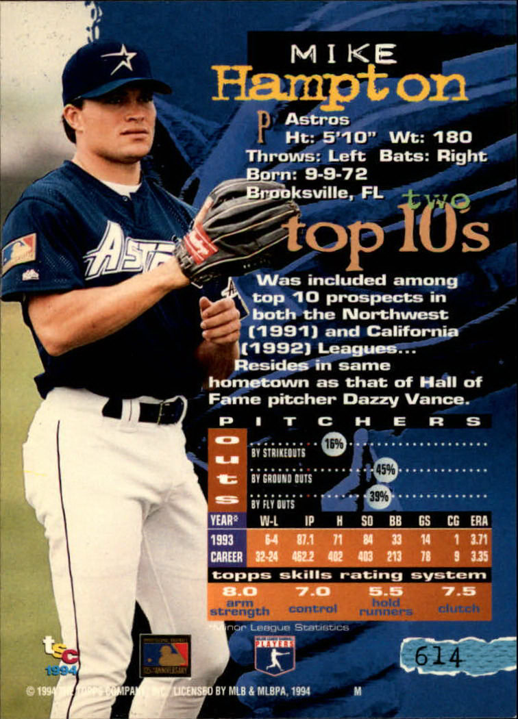1994 Stadium Club Baseball Part 3 Main Set Card #501-720 - Picture 217 of 429